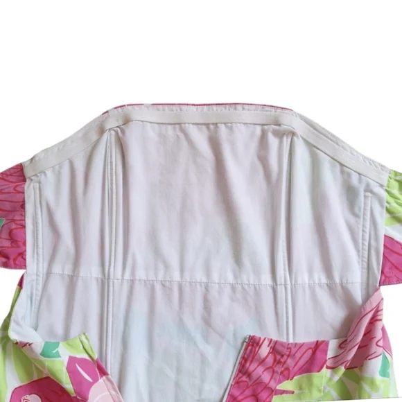 Vintage Lilly Pulitzer Parrot Port Of Caw Strapless Fit And Flare Back Tie 6 - Picture 9 of 10